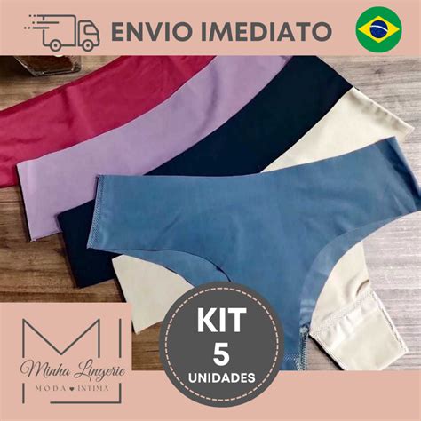 Kit Calcinhas Sem Costura Tanga Feminina Corte A Laser Lingerie Conforto Altissima Qualidade