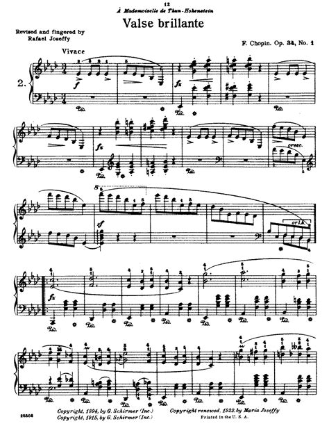 Waltzes Op 34 Chopin Frédéric IMSLP Free Sheet Music PDF Download