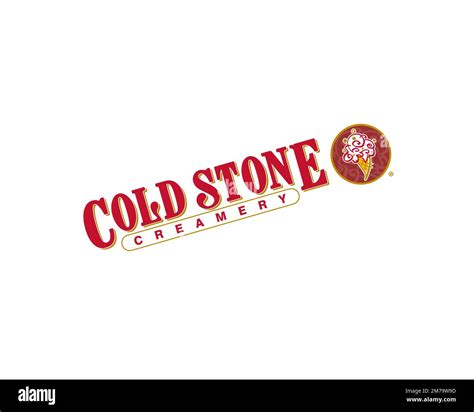 Cold Stone Creamery Rotated Logo White Background Stock Photo Alamy