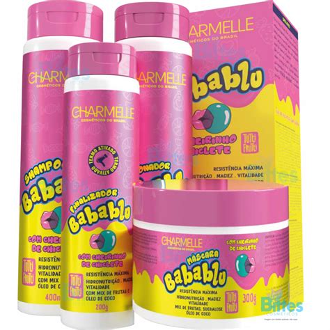 Kit Babablu Charmelle Cosm Ticos Babalu Tutti Frutti Caixa