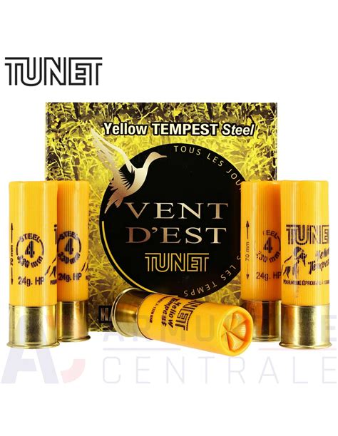 MUNITIONS TUNET YELLOW TEMPEST STEEL CAL 20 70 N 7 24G HP BOITE 25