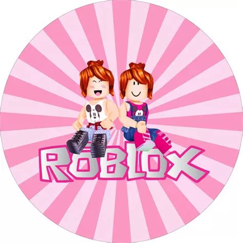 Painel Redondo Roblox Rosa M Em Tecido C El Stico Parcelamento