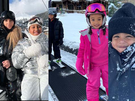 Kim Kardashian Goes Delightful Ski Trip with all Children North, 9