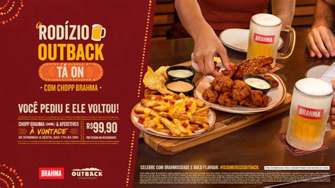 O Que Vem No Rodizio Do Outback - Rodízio com chopp e aperitivos à vontade do Outback ainda está ...