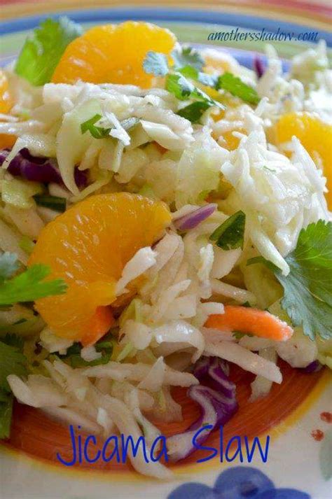 Cabbage and Jicama Slaw Recipe with Mandarin Oranges and Cilantro