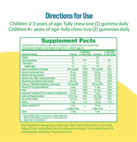 Culturelle® Kids Multivitamin Probiotic Gummies – Includes Lutein