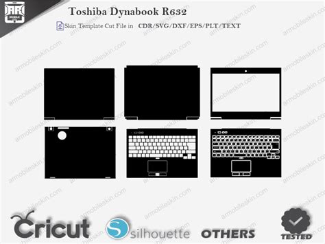 Toshiba Dynabook R632 Skin Template Vector ARMOBILESKIN