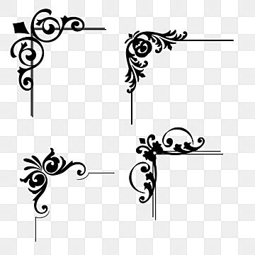 hiasan sudut gambar png file vektor  psd  gratis  pngtree