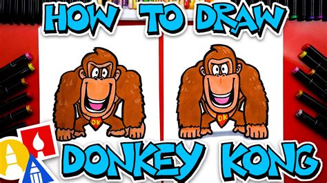 How To Draw Donkey Kong - Art For Kids Hub