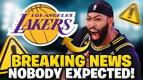 Urgent Planton It Happened Now Nobody Expected Latest Lakers News