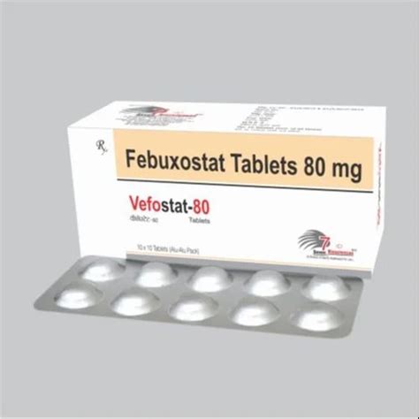 Febuxostat 80mg Tablets At Rs 1000box Febuxostat Tablets In Nagpur