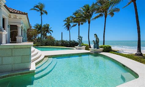 149 Million Mediterranean Beachfront Home In Naples Fl Homes Of