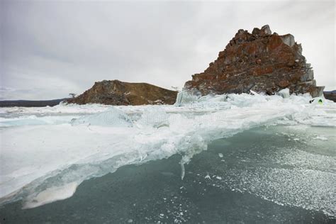 Frozen Baikal Lake In Winter Stock Photo Image Of Change Beautiful