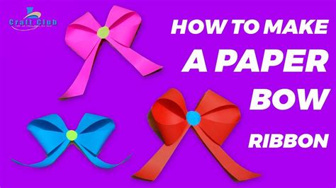 How To Make A Paper Bowribbon Hd Easy Origami Bowribbons For Beginne Origami Easy