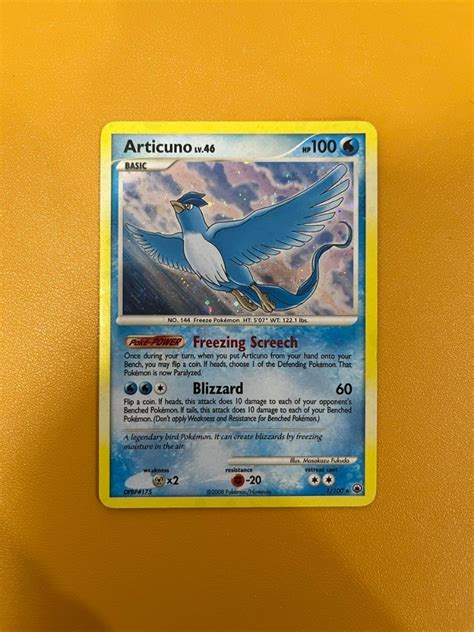 Articuno 1 100 Holo Rare Diamond Pearl Majestic Dawn Pokemon TCG