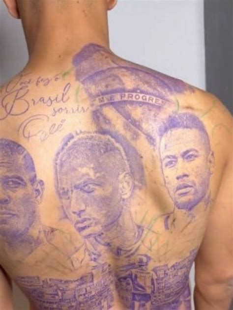 Nova Tatuagem Richarlison Homenagem A Neymar Pel E Ronaldo Fusne