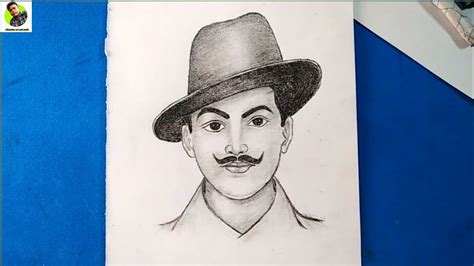 How To Draw Bhagat Singh Step By Step Bhagat Singh Sketch YouTube