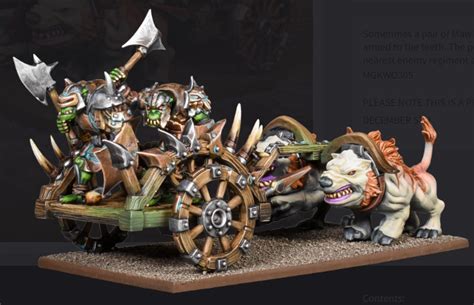 Mantic Kings Of War Orcs Chariots Fight Wagon Mg Kwo305