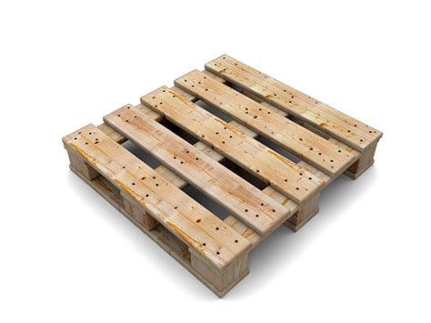 Premium Photo Wooden Pallet Isolated On White