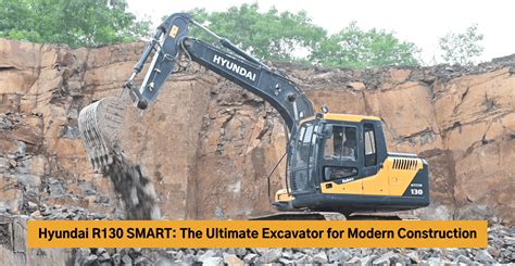 Construction Work Is Revolutionized by Hyundai's R130 Smart Excavator
