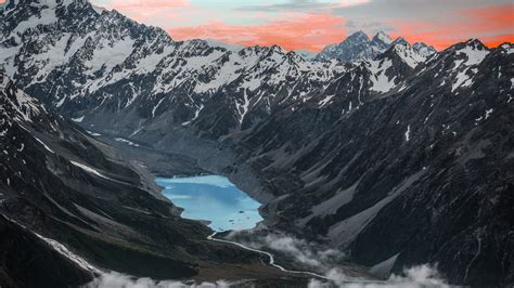 Montanas En Lago Al Atardecer Fondo De Pantalla 4k Ultra Hd Id4450 Images