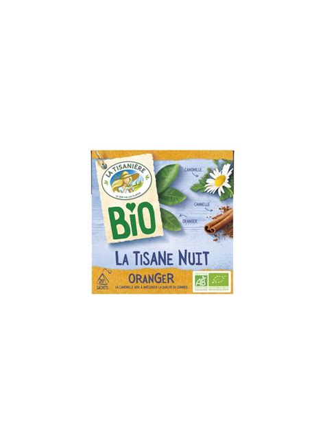 Tisane Nuit Oranger LA TISANIERE BIO