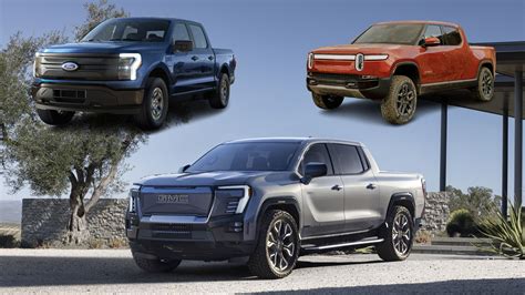 Gmc Sierra Vs Ford F 150 Lightning Vs Rivian R1t How The Evs Compare