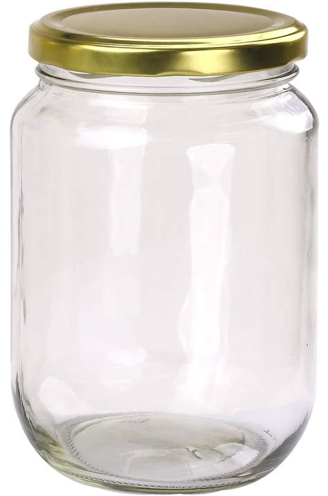 36 Pcs Honey Jars 1kg Size Round Glass Jar With Gold Lid