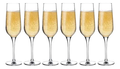 Set X6 Copas Champagne 200 Cc Nude Refine Cristal Stem Zero