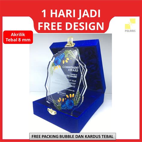 Jual Plakat Akrilik Box Trophy Akrilik Plakat Wisuda Kado Anniversary