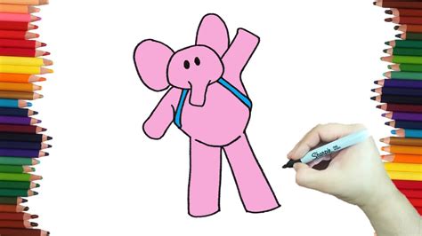 Como Dibujar A Elly De Pocoyo How To Draw Elly Dibujar Y Crear The