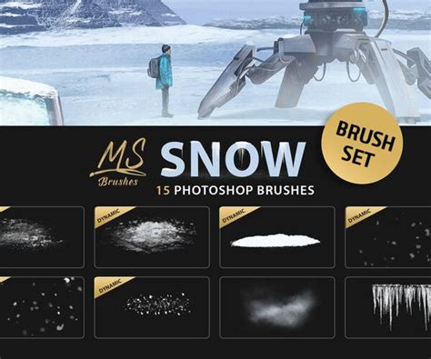 ArtStation - Dynamic Snow Photoshop Brushes | MS Brushes | Brushes | Photoshop brushes, Snow ...