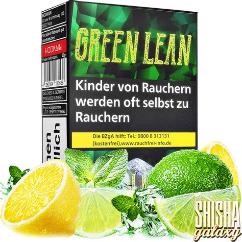 Hookain Tabak Green Lean G Zitrone Limette Shisha Tabak