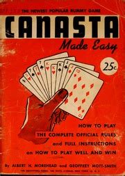 Canasta The Popular New Rummy Game For Two To Six Players How To Play