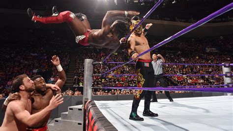 Cedric Alexander Rich Swann Vs Lince Dorado Drew Gulak Photos WWE