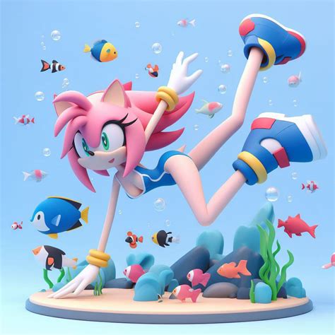 Amy Rose Swimsuit Diving 23 By Bludinimax On Deviantart