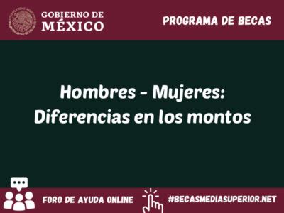 Hombres Mujeres Diferencias En Los Montos Becas Media Superior