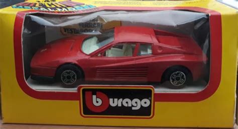 Ancienne Voiture Miniature Ferrari Testarossa Burago Au Eur