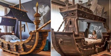 This Pirate Ship Bed Installed In Your Childs Bedroom Will Take Them