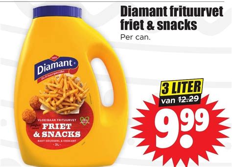 Diamant Frituurvet Friet Snacks 3 Liter Aanbieding Bij Dirk