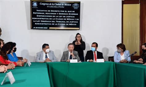 El Congreso Capitalino Recibió Iniciativa Del Tja Cdmx Para Juicios En