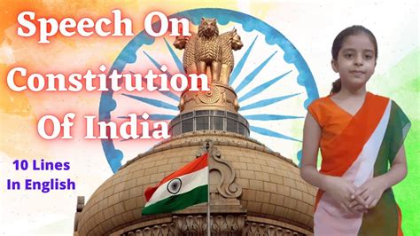 Speech On Constitution Of India In English School Project Short