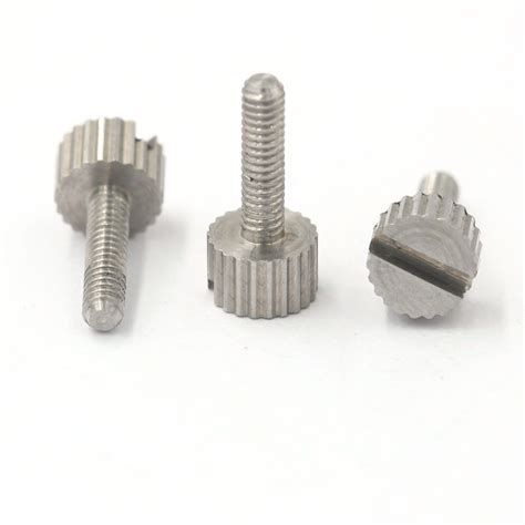 Special Slotted Machine Knurled Head Thumb Cnc Slotted Drive Screw