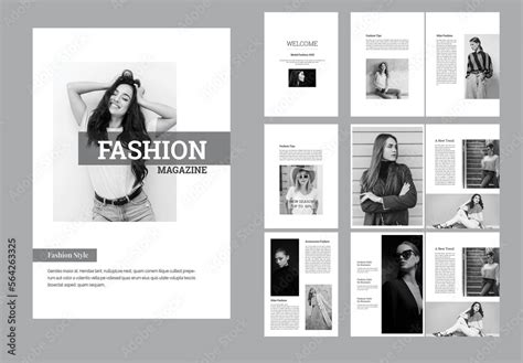 Fashion Magazine Template Stock Template | Adobe Stock