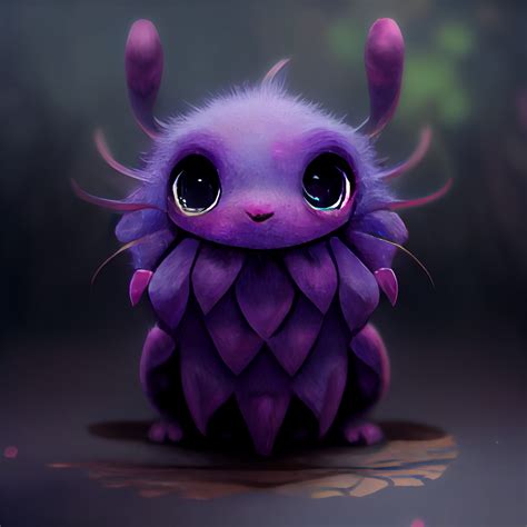ArtStation - Purple Little Monster