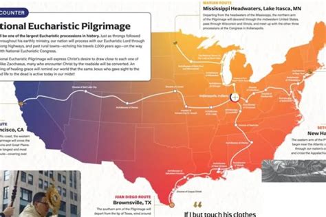 National Eucharistic Pilgrimage Announced With Four Major Routes Here