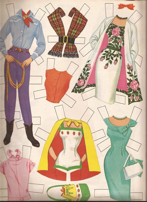 1962 Barbie Paper Doll Barbie Paper Dolls Paper Dolls Clothing