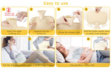 Fluffy Hot Water Bottle Belt Wrap Around For Neck Shoulder Back