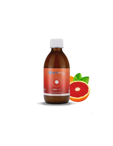 Liposomal Zinc Vitamin C Bloodorange 250 Ml Actinovo Plus