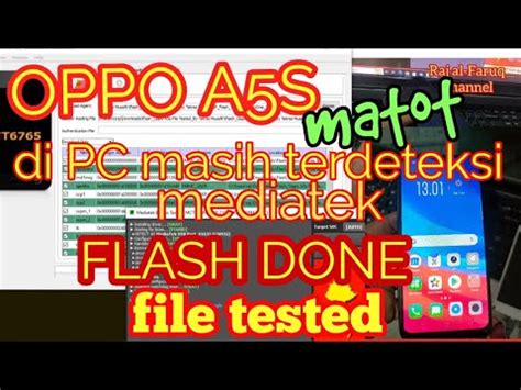 Oppo A S Matot Masih Detek Di Pc Mediatek Flash Done Youtube